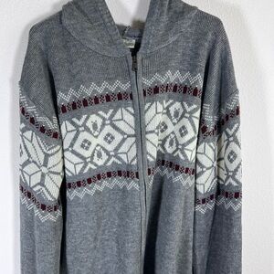 Blacksmith Gray Zip-Up Hoodie Sweater Size 2X